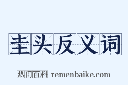 圭头反义词是什么意思的图片